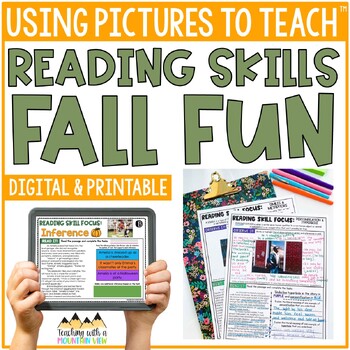 Preview of Thanksgiving Reading Activities | Fall Using Pictures to Teach Reading Skills