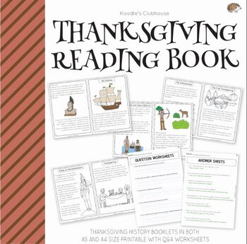 Preview of Thanksgiving Reading Book