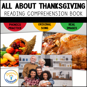 Preview of Thanksgiving Present Reading Comprehension First Grade Book