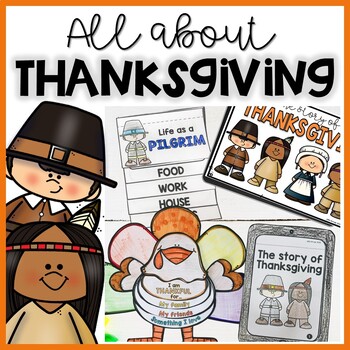 Preview of Thanksgiving Reading Comprehension Activities | Lap book and Turkey Crafts