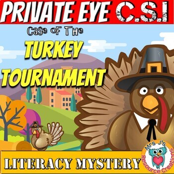 Preview of Thanksgiving Reading Comprehension Mystery - Making Inferences - CSI