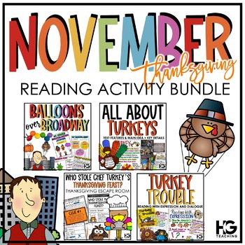 Preview of Thanksgiving Read Aloud Books and Activities | Reading Comprehension, Crafts