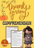 Thanksgiving Reading Comprehension Passages