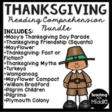 Thanksgiving Informational Text Reading Comprehension Work