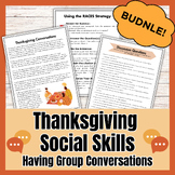 Thanksgiving Reading Comprehension, Writing, and Social Sk