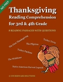 Thanksgiving Reading Comprehension for 3rd & 4th Grade