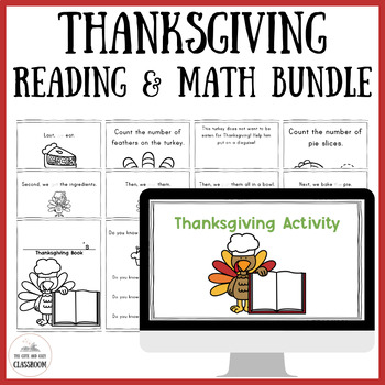 Preview of Thanksgiving Reading, Math, and Shapes Bundle