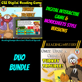 Thanksgiving Reading Mystery Duo Bundle Worksheets & Digit