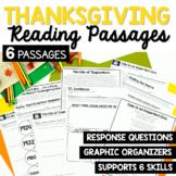 Thanksgiving Reading Passages And Comprehension Activities