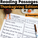 Thanksgiving Reading Passages | November