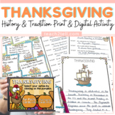 Thanksgiving Reading Scavenger Hunt Activities History Tra