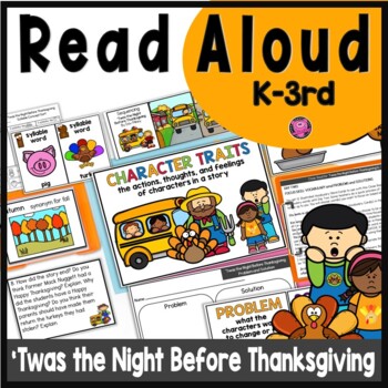 Preview of Thanksgiving Reading 'Twas the Night Before Thanksgiving Reading Comprehension