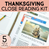 Thanksgiving Reading & Writing Activities Unit for November