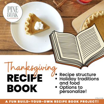 Preview of Thanksgiving Recipe Book / Cookbook Template