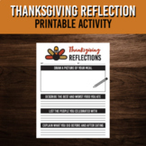 Thanksgiving Reflection Guide | Printable Art and Writing 