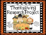 Thanksgiving Research Project and More 22 Pages