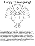 Thanksgiving Review Packet - Second Grade