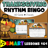 Thanksgiving Rhythm Bingo: Thanksgiving Music Activity: Th