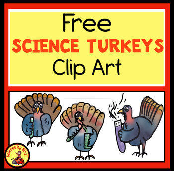 Preview of Thanksgiving SCIENCE TURKEY CLIPART