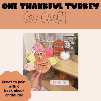Preview of Thanksgiving SEL Craft | One Thankful Turkey
