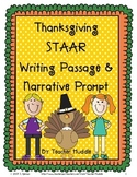 Thanksgiving STAAR Writing R/E Passage and Narrative Prompt