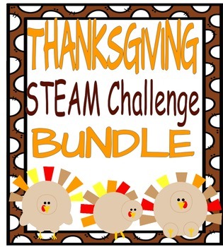 Preview of Thanksgiving STEAM Challenge BUNDLE