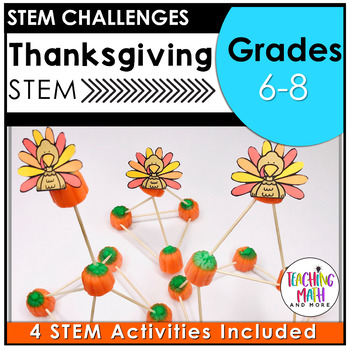 Preview of Thanksgiving STEM Activities | STEM Challenges Middle School