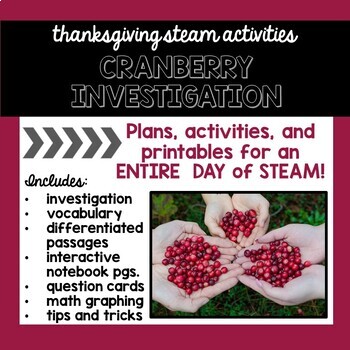 Preview of Thanksgiving STEM Day Inter-Curricular Activities