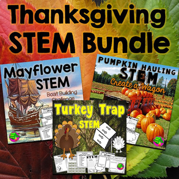 Preview of Thanksgiving STEM Bundle