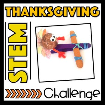 Preview of Thanksgiving STEM Challenge and Turkey Craft