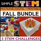 Thanksgiving STEM Challenges 5 Fall Activities