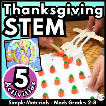 Thanksgiving STEM Challenges: 5-in-1 Bundle