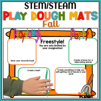 Preview of Thanksgiving STEM - Fall Playdough Mats - STEM Activities - STEM Challenges