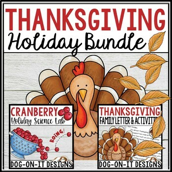 Preview of Thanksgiving STEM Science Activities | Editable Letter From the Teacher Bundle