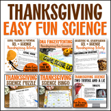 Thanksgiving STEM and Science Activities Middle and High S