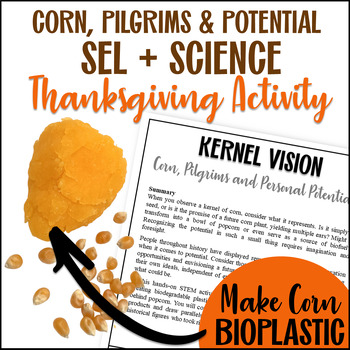 Preview of Thanksgiving STEM and Social Emotional Learning Activity | Middle School Science