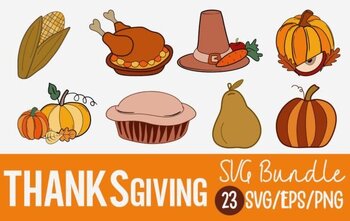 Preview of Thanksgiving SVG Sublimation Design