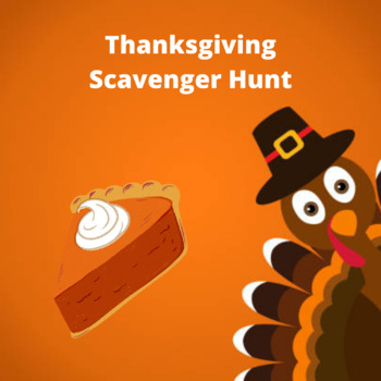 Preview of Thanksgiving Scavenger Hunt Bundle - Handout, Answer Keys, Wall Tags - Spanish 1
