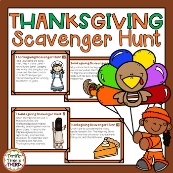 Preview of Thanksgiving Scavenger Hunt: History and Fun Facts