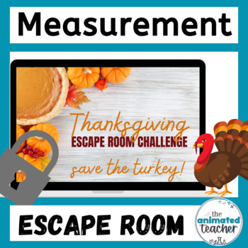 Preview of Thanksgiving Science Measurement Digital Escape Room