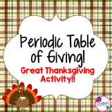 Thanksgiving Science: Periodic Table Activity!