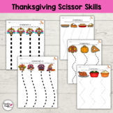 Thanksgiving Scissor Skills - Cutting Practice - Preschool