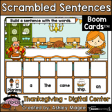 Thanksgiving Scrambled Sentences - Boom Cards - Digital Di