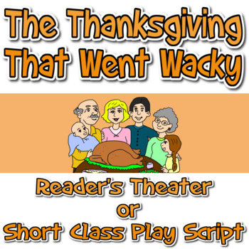 Preview of Thanksgiving Script, Holiday Class Play, Reader's Theater, Drama Club Script