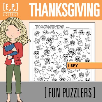 Preview of Thanksgiving Search Activity | I Spy Holiday Challenge for Early Finishers