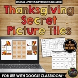 Thanksgiving Secret Picture Tiles Activity Distance Learni