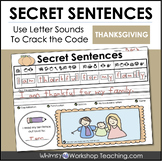 Thanksgiving Secret Sentences Practice Worksheets Activiti