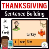 Thanksgiving Sentence Building for Speech Therapy | Thanks