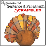 Thanksgiving Sentence & Paragraph Scrambles