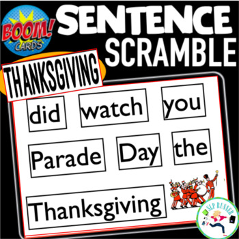Preview of Thanksgiving Sentence Scrambles Syntax